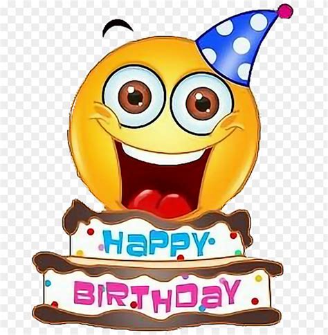 Emoji Sticker Happy Birthday Email Emoji Png Image With Transparent