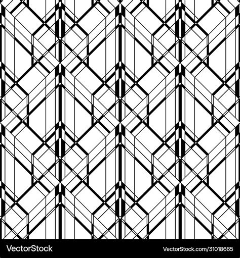 Art Deco Pattern Black And White