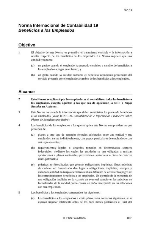 Pdf Norma Internacional De Contabilidad Gobierno Del Per Del