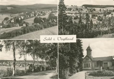 ALTE ANSICHTSKARTE DDR SW Foto AK Postkarte Ansicht Sohl In Vogtland