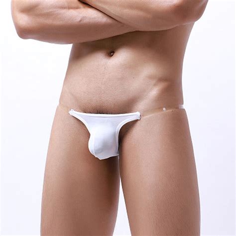 String En Soie Glacée Pour Hommes Taille Basse Respirant Jockstrap