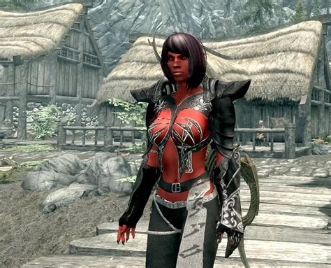 Sexy Ebony Armor Cbbe V3 With Extended Slider Colors At Skyrim Nexus Mods And Community