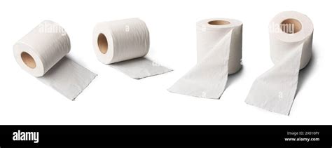 Toilet Paper Rolls In Different Angles Single Ply Soft Personal