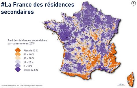 Résidences secondaires en France r jaimelescartes