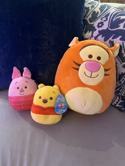 Disneys Winnie The Pooh Squishmallows Tigger Pooh Piglet Set