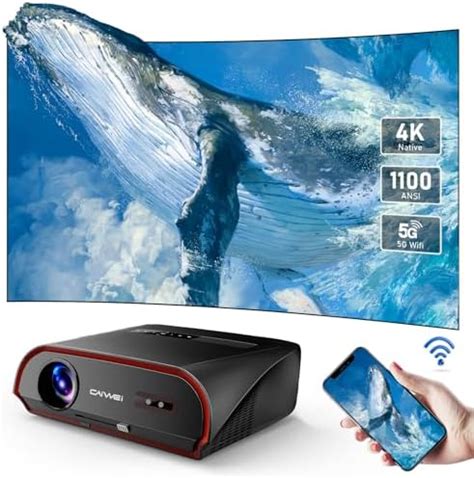 Projector 4K Ultra HD With Wifi6 Bluetooth 14300 Lumens High