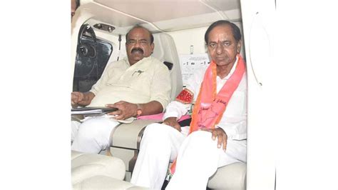 Cm Kcr Leaves In Another Helicopter For The Campaign Indtoday