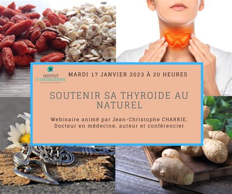 Webinaire Soutenir sa thyroïde au naturel le mardi 17 janvier 2023