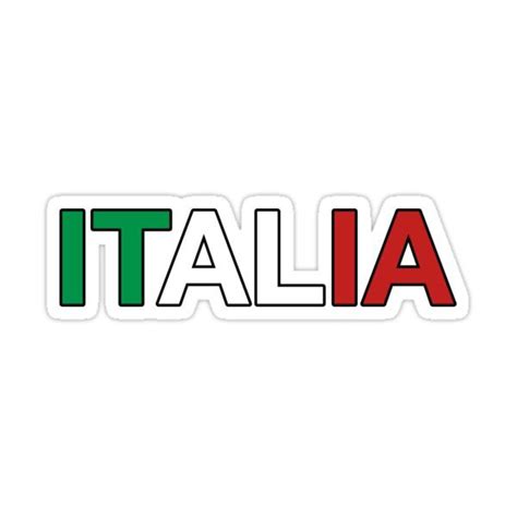 Italia Italian Italy Class Sticker For Sale By StrangeStreet