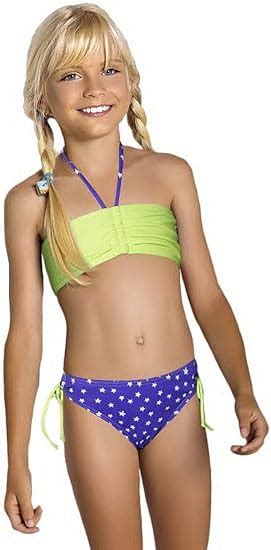 Loreen Loreen M Dchen Bikini Yellow Blue Jahre Cm Bikinis