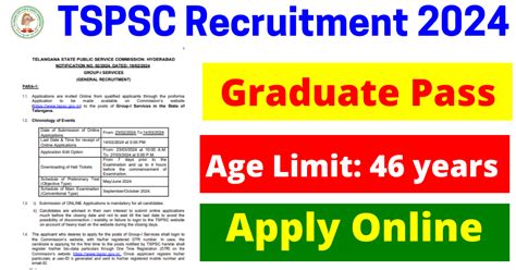 TSPSC Jobs Notification 2024 Apply Online For 563 Group I Services