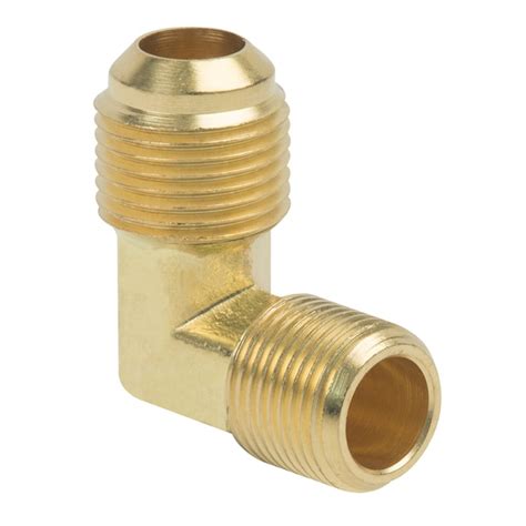 Brasscraft 1 2 In X 3 8 In Dia Threaded Flare X Mip Adapter Elbow