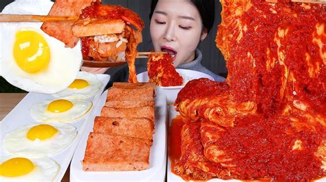 Asmr Mukbang 오랜만에 실비정식🔥 실비김치 And 대접밥 And 스팸 And 계란후라이 먹방 Spicy Shilbi Kimchi And Spam And Fried Eggs