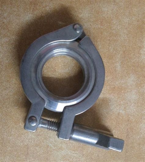 Silver Stainless Steel Tc Clamp For Pharmaceutical Material Grade Ss