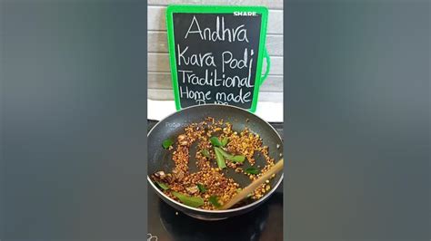 Andhra Style Kara Podi For Idli Dosa Rice Recipe Shorts Youtube