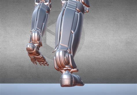 Robot Legs Version 2 Rigged And Animated 3d Model Animated Rigged