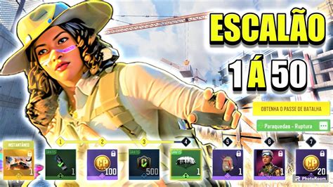 PASSE DE BATALHA ESCALÃO 1 Á 50 SEASON 4 BATTLE PASS COD MOBILE CALL