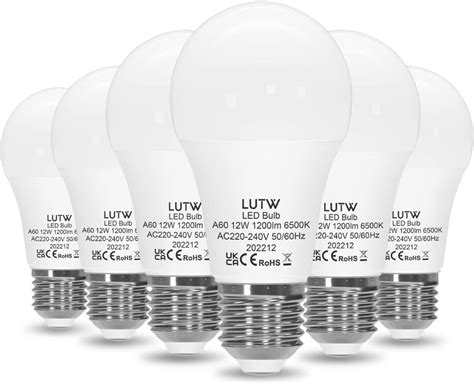 LUTW LED Light Bulbs E27 Edison Screw Bulbs 100W Equivalent Cool