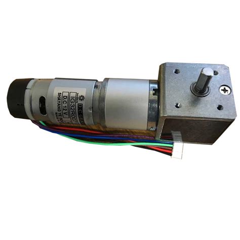 IG32 Right Angle 12VDC 043 RPM Gear Motor With Encoder