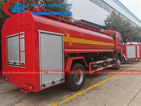 Sinotruk Howo Liters Fire Brigade Truck Gambia