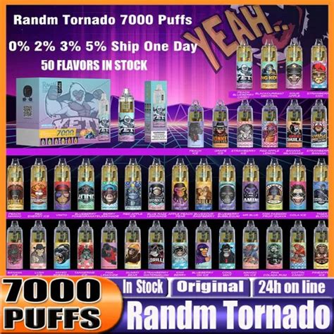 Original Randm Electronic E Cigarette Rechargeable Battery Tornado 7000