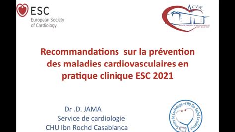 DERNIERES RECOMMANDATIONS DE L ESC 2021 SUR LA PREVENTION