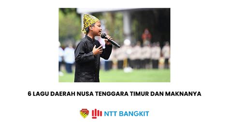 6 Lagu Daerah NTT Dan Asalnya Kamu Harus Tahu NTT Bangkit