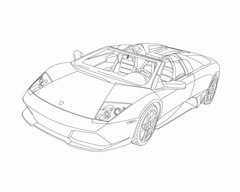 Free Lamborghini Coloring Pages Printable