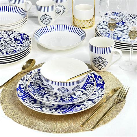 Juego De Vajilla 30 Piezas Imperiale Porcelana Bone China 6 Personas