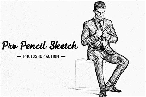 Pro Pencil Sketch Photoshop Action Invent Actions