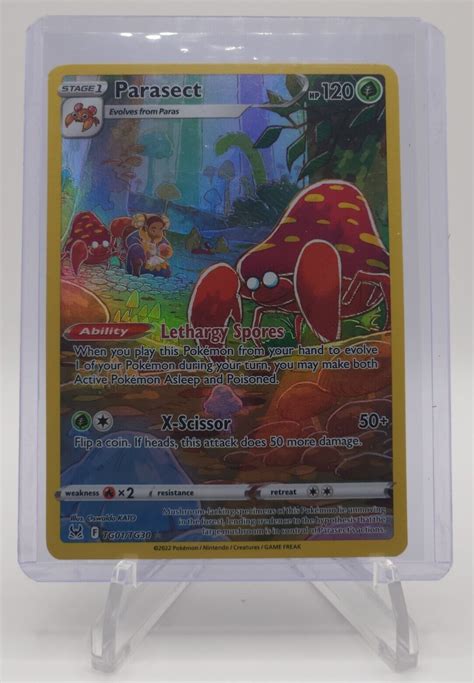 Pokemon Parasect Tg Tg Full Art Holo Trainer Gallery Lost