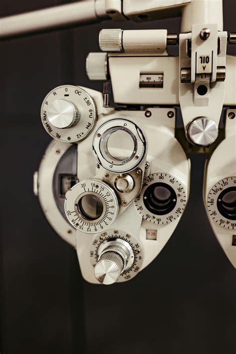 close    phoropter  stock photo