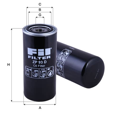 ZP 93 D - Oil Filter - Fil Filter - Online Catalogue