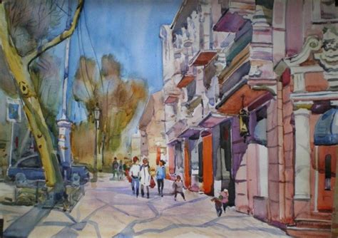 Autumn On Pushkinskaya Street In Odessa By Odessa