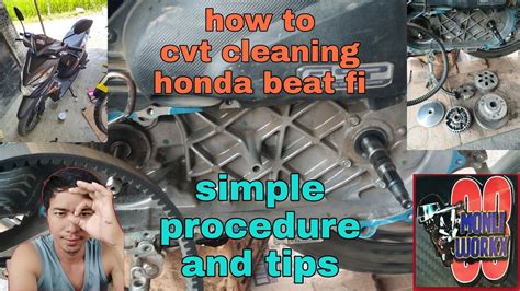 How To Cvt Cleaning Honda Beat Fi Youtube