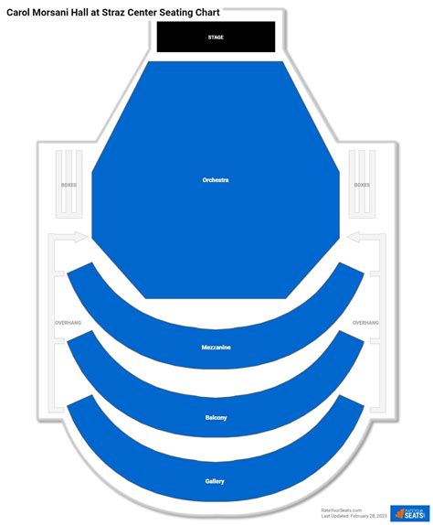 Seating Chart Straz Center