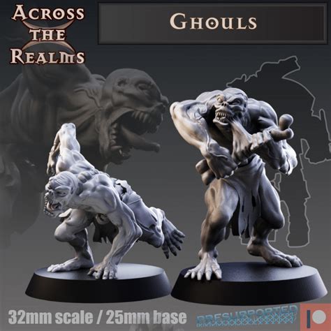 3D Printable Ghouls by Across the Realms