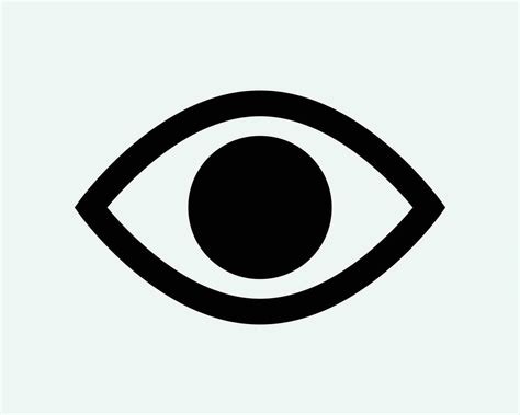 Eye Icon Human Eyeball See Sight Vision Eyesight Sight Lens View Watch