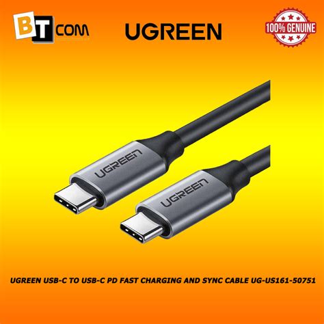 Ugreen Usb C To Usb C Pd Fast Charging And Sync Cable Ug Us161 50751 Shopee Malaysia