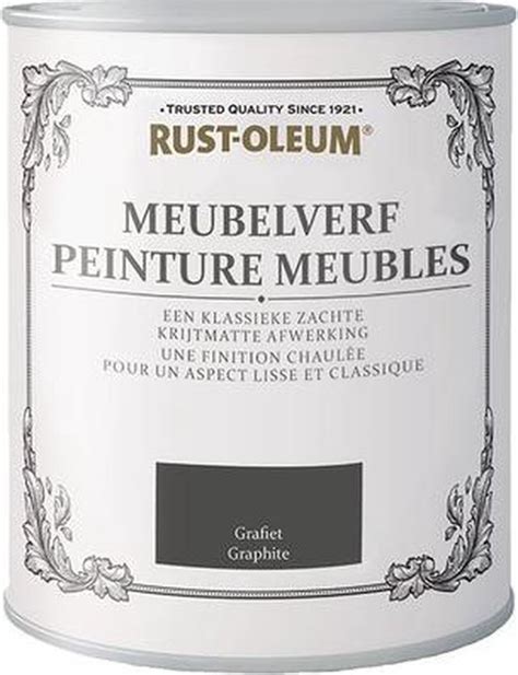 Rust Oleum Chalky Finish Meubelverf Grafiet 750ml Bol