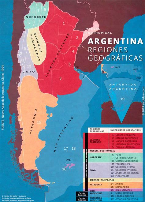 8 Regiones Geográficas De Argentina Lista Características • Surdelsurar