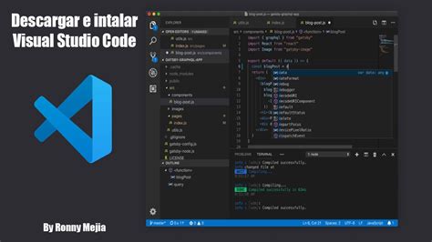 Descargar E Instalar Visual Studio Code 2020 Youtube