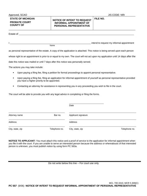 Michigan Notice Intent Fill Out Sign Online Dochub