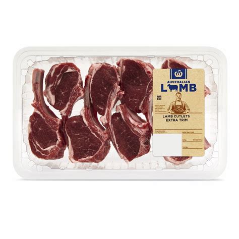 Woolworths Lamb Cutlets Extra Trim Small 200g 400g Woolworths