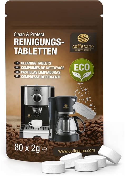 80 Reinigungstabletten für Kaffeevollautomaten von Delonghi Siemens