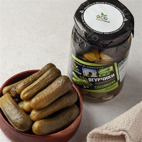 Огурцы маринованные (Узбекистан), 680г ECOFOOD - купить с доставкой по ...