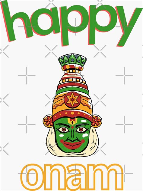 Happy Onam Sticker For Sale By Zozshirts Redbubble