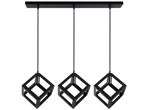 Lustre En M Tal CUBE Coloris Noir Conforama