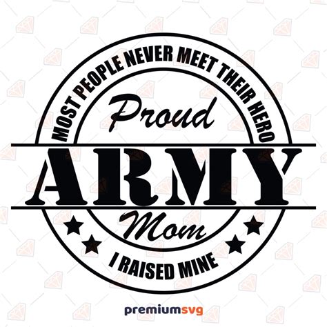 Proud Army Mom SVG US Military SVG File PremiumSVG