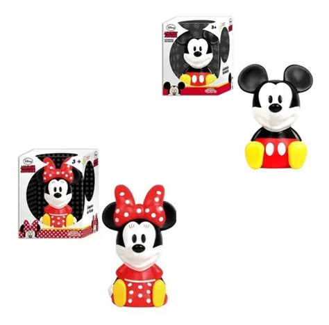 Luz Noche Velador Mickey O Minnie Mouse Lampara Orig Cresko Color De